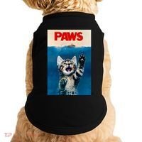 Paws Funny Cat Parody Cat Lover Gift Kitten Shark Mouse Meow Doggie Tank thumb 0