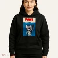 Paws Funny Cat Parody Cat Lover Gift Kitten Shark Mouse Meow Hoodie thumb 5