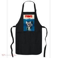 Paws Funny Cat Parody Cat Lover Gift Kitten Shark Mouse Meow Apron thumb 0
