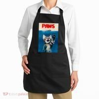 Paws Funny Cat Parody Cat Lover Gift Kitten Shark Mouse Meow Apron thumb 2