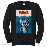 Paws Funny Cat Parody Cat Lover Gift Kitten Shark Mouse Meow Sweatshirt thumb 0