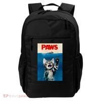 Paws Funny Cat Parody Cat Lover Gift Kitten Shark Mouse Meow Backpack thumb 0