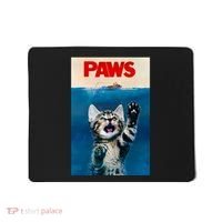 Paws Funny Cat Parody Cat Lover Gift Kitten Shark Mouse Meow Mousepad thumb 0
