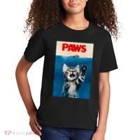 Paws Funny Cat Parody Cat Lover Gift Kitten Shark Mouse Meow Kids T-Shirt thumb 2
