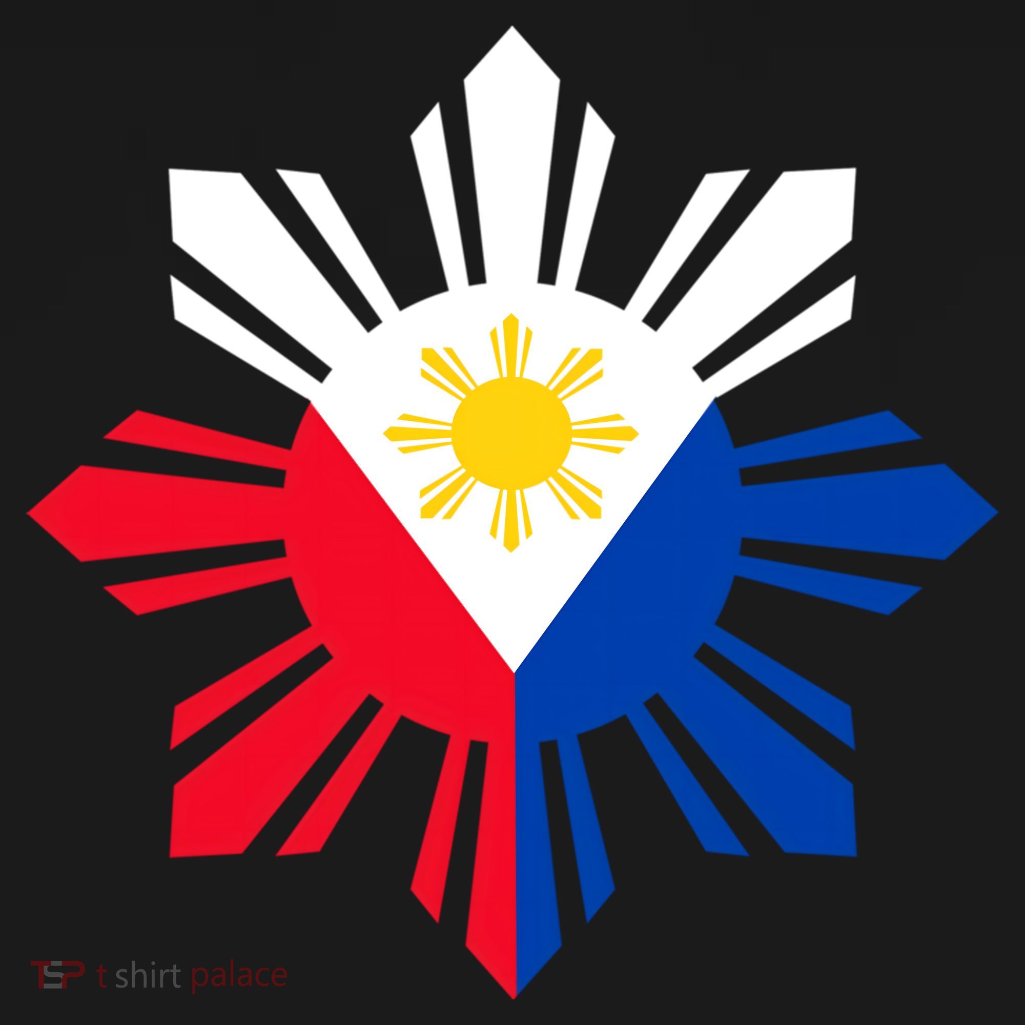 Philippine Flag Cool Gift Pinoy Flag Filipino Funny Gift Pinoy Sun USA-Made Doggie Bandana