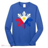 Philippine Flag Cool Gift Pinoy Flag Filipino Funny Gift Pinoy Sun Long Sleeve Shirt thumb 0