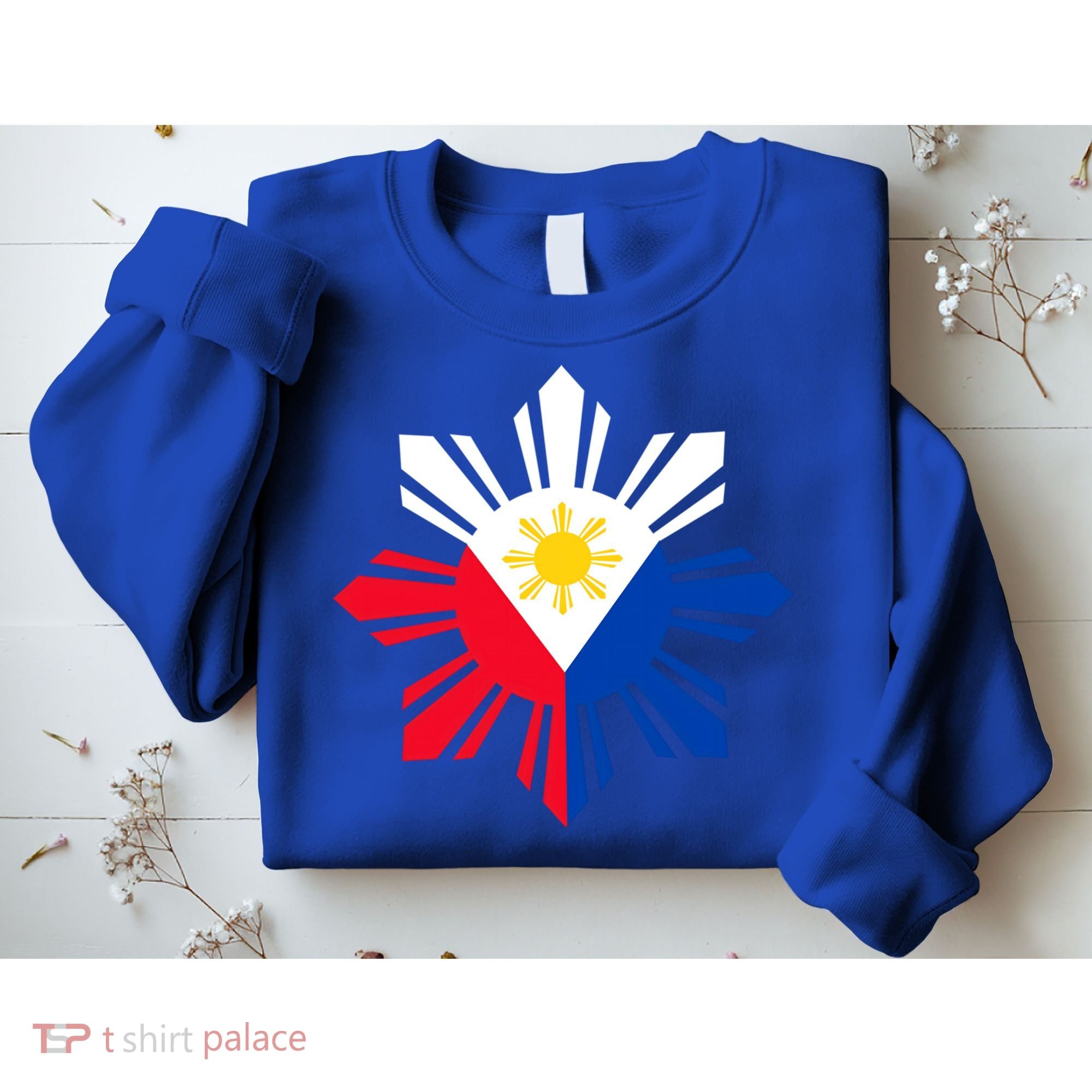 Philippine Flag Cool Gift Pinoy Flag Filipino Funny Gift Pinoy Sun Sweatshirt