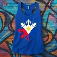 Philippine Flag Cool Gift Pinoy Flag Filipino Funny Gift Pinoy Sun Women's Tank Top thumb 3