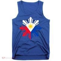 Philippine Flag Cool Gift Pinoy Flag Filipino Funny Gift Pinoy Sun Tank Top thumb 0