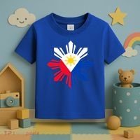 Philippine Flag Cool Gift Pinoy Flag Filipino Funny Gift Pinoy Sun Toddler T-Shirt thumb 3