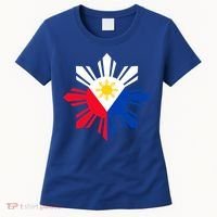 Philippine Flag Cool Gift Pinoy Flag Filipino Funny Gift Pinoy Sun Women's T-Shirt thumb 0