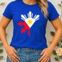 Philippine Flag Cool Gift Pinoy Flag Filipino Funny Gift Pinoy Sun Women's T-Shirt thumb 2