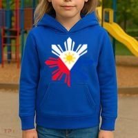 Philippine Flag Cool Gift Pinoy Flag Filipino Funny Gift Pinoy Sun Kids Hoodie thumb 3