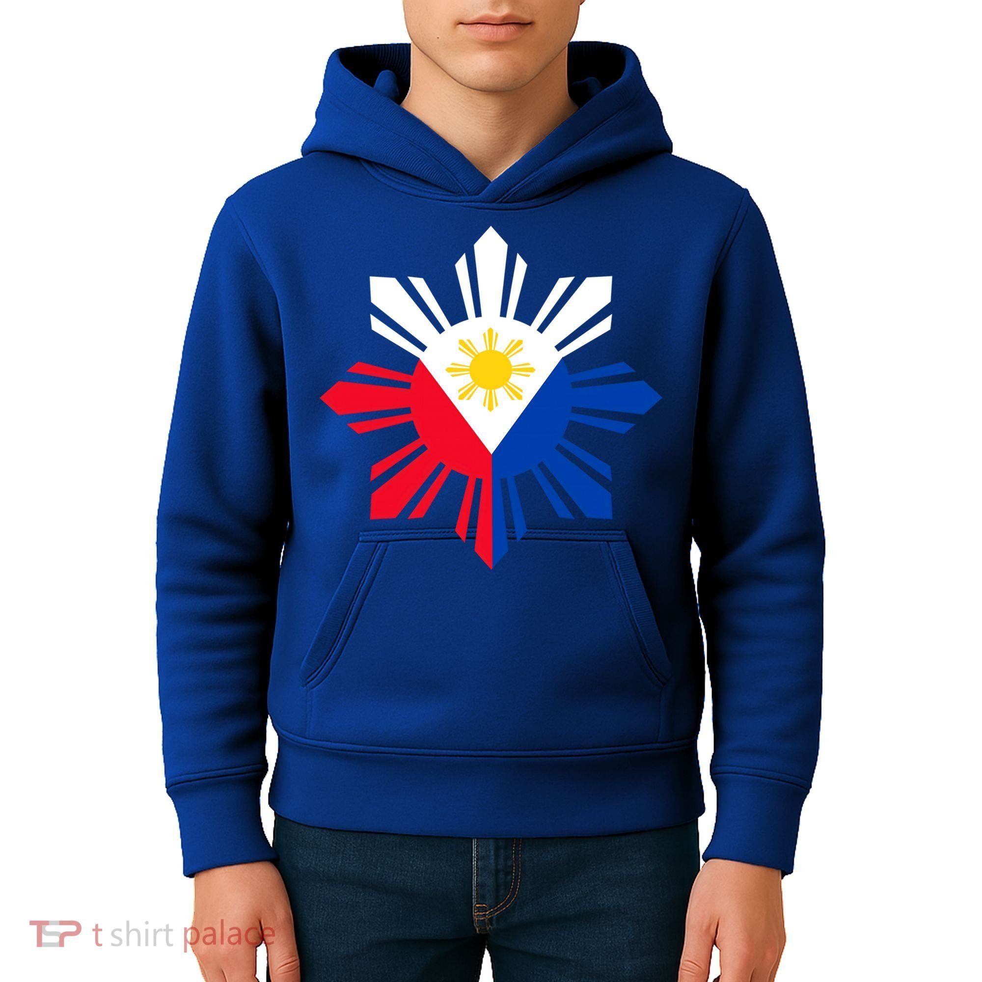 Philippine Flag Cool Gift Pinoy Flag Filipino Funny Gift Pinoy Sun Kids Hoodie