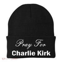 Pray For Charlie Kirk Beanie thumb 0