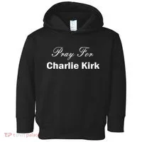 Pray For Charlie Kirk Toddler Hoodie thumb 0