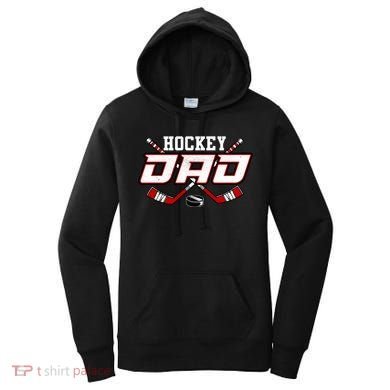 Papa FatherS Day Vintage Hockey Dad Gift Women's Hoodie