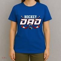 Papa FatherS Day Vintage Hockey Dad Gift T-Shirt thumb 4