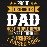 Proud Firefighter Dad Most People Never Meet Their Heroes Apron thumb 3