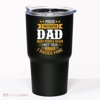 Proud Firefighter Dad Most People Never Meet Their Heroes Tumbler thumb 0