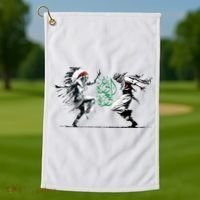 Palestine Freedom Dance Golf Towel thumb 1