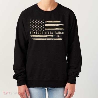 Protest Foxtrot Delta Tango US Flag Resist Women Women's Sweatshirt