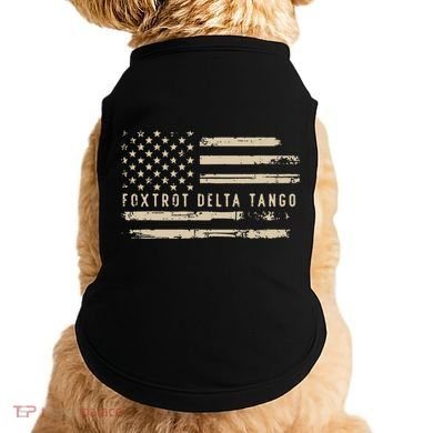 Protest Foxtrot Delta Tango US Flag Resist Women Doggie Tank