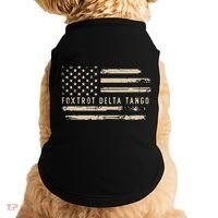 Protest Foxtrot Delta Tango US Flag Resist Women Doggie Tank thumb 0