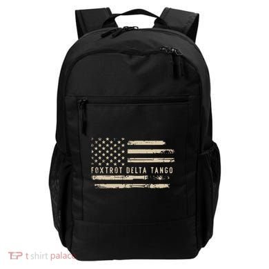 Protest Foxtrot Delta Tango US Flag Resist Women Backpack