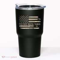 Protest Foxtrot Delta Tango US Flag Resist Women Tumbler thumb 0