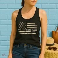 Protest Foxtrot Delta Tango US Flag Resist Women Women's Tank Top thumb 2