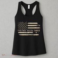 Protest Foxtrot Delta Tango US Flag Resist Women Women's Tank Top thumb 3