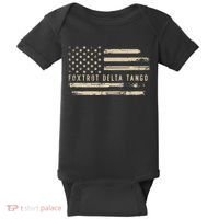 Protest Foxtrot Delta Tango US Flag Resist Women Baby Bodysuit thumb 0