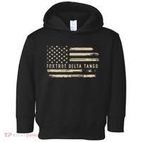 Protest Foxtrot Delta Tango US Flag Resist Women Toddler Hoodie thumb 0
