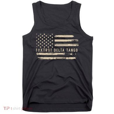 Protest Foxtrot Delta Tango US Flag Resist Women Tank Top