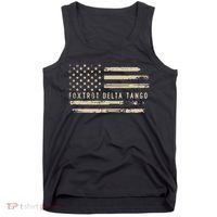 Protest Foxtrot Delta Tango US Flag Resist Women Tank Top thumb 0