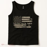 Protest Foxtrot Delta Tango US Flag Resist Women Tank Top thumb 2