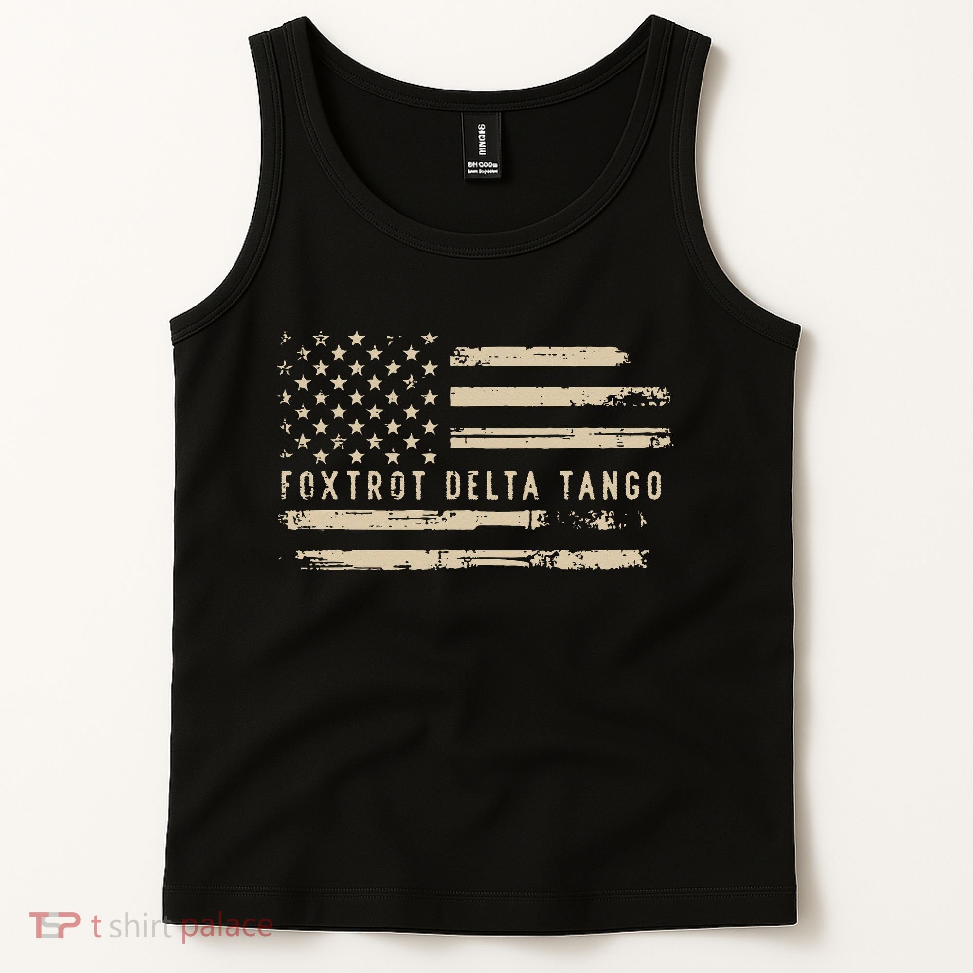 Protest Foxtrot Delta Tango US Flag Resist Women Tank Top