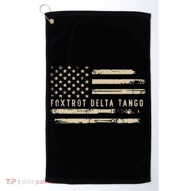 Protest Foxtrot Delta Tango US Flag Resist Women Golf Towel
