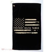 Protest Foxtrot Delta Tango US Flag Resist Women Golf Towel thumb 0