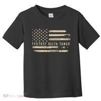 Protest Foxtrot Delta Tango US Flag Resist Women Toddler T-Shirt thumb 0