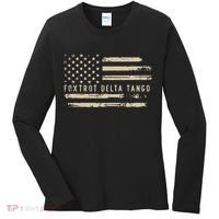 Protest Foxtrot Delta Tango US Flag Resist Women Women's Long Sleeve Shirt thumb 0