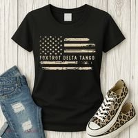 Protest Foxtrot Delta Tango US Flag Resist Women Women's T-Shirt thumb 3