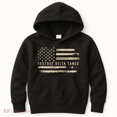 Protest Foxtrot Delta Tango US Flag Resist Women Kids Hoodie