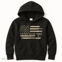 Protest Foxtrot Delta Tango US Flag Resist Women Kids Hoodie thumb 0