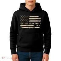 Protest Foxtrot Delta Tango US Flag Resist Women Kids Hoodie thumb 4