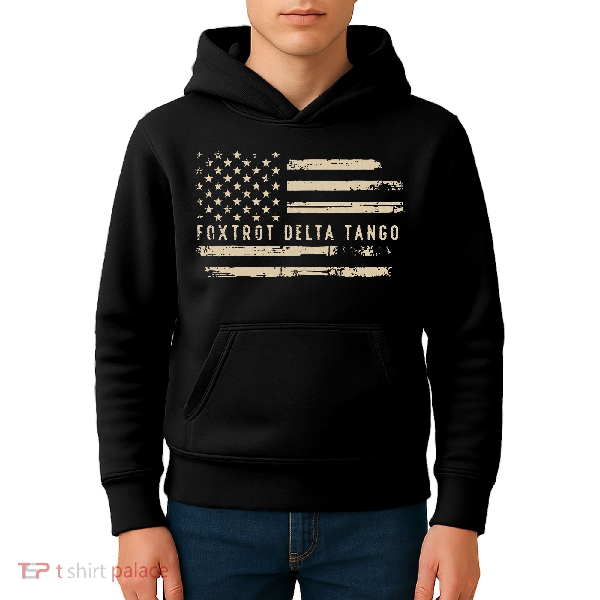 Protest Foxtrot Delta Tango US Flag Resist Women Kids Hoodie