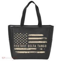 Protest Foxtrot Delta Tango US Flag Resist Women Tote Bag thumb 0