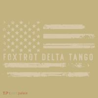 Protest Foxtrot Delta Tango US Flag Resist Women Button thumb 1
