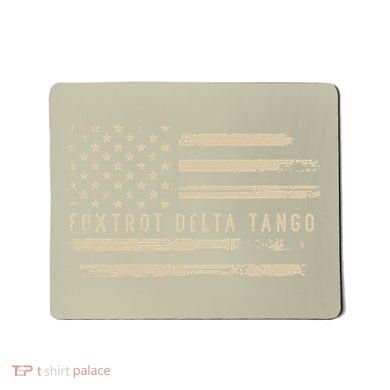 Protest Foxtrot Delta Tango US Flag Resist Women Mousepad